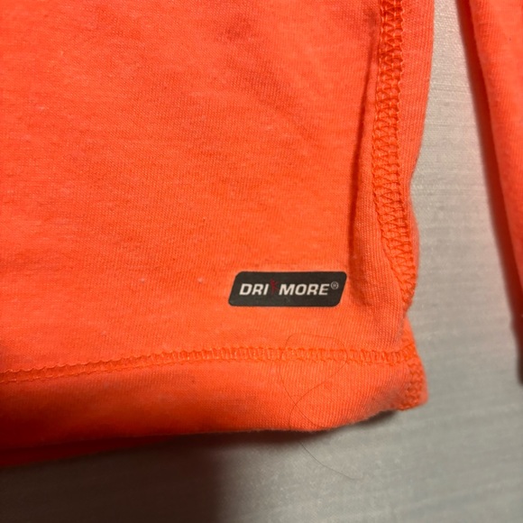 Danskin Now Semi fitted dri more Long sleeve V neck top orange XXL EUC - Picture 4 of 7